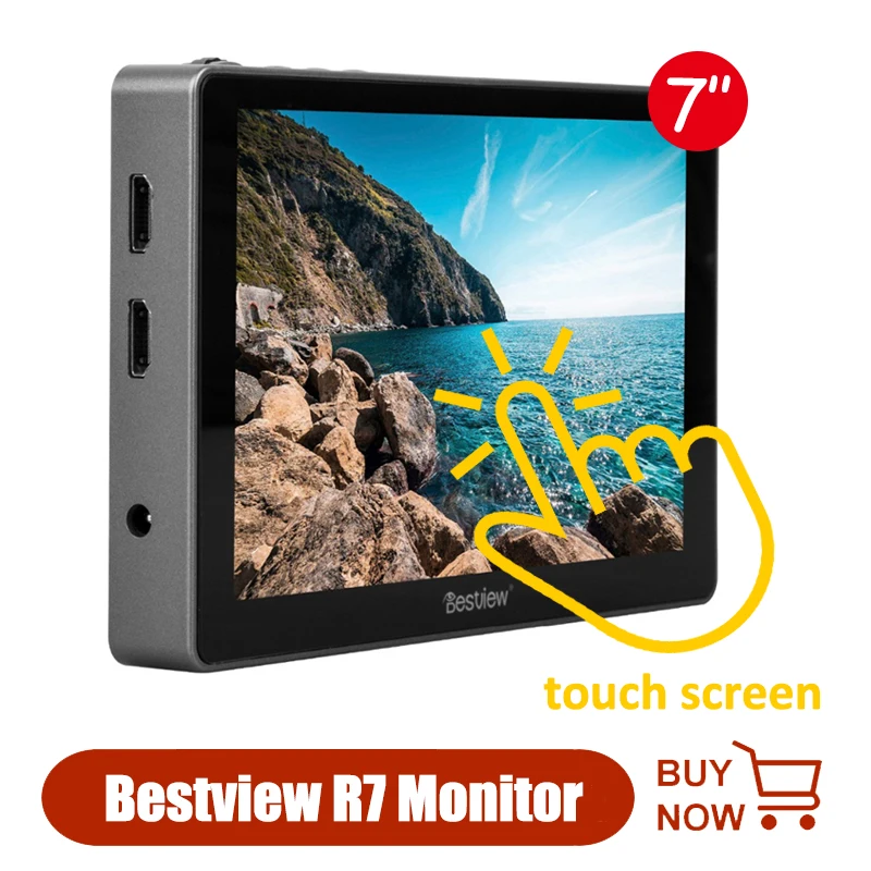 Монитор BestView R7 с сенсорным экраном 7 дюймов IPS 1920*1200 4K HDMI совместимый для камеры