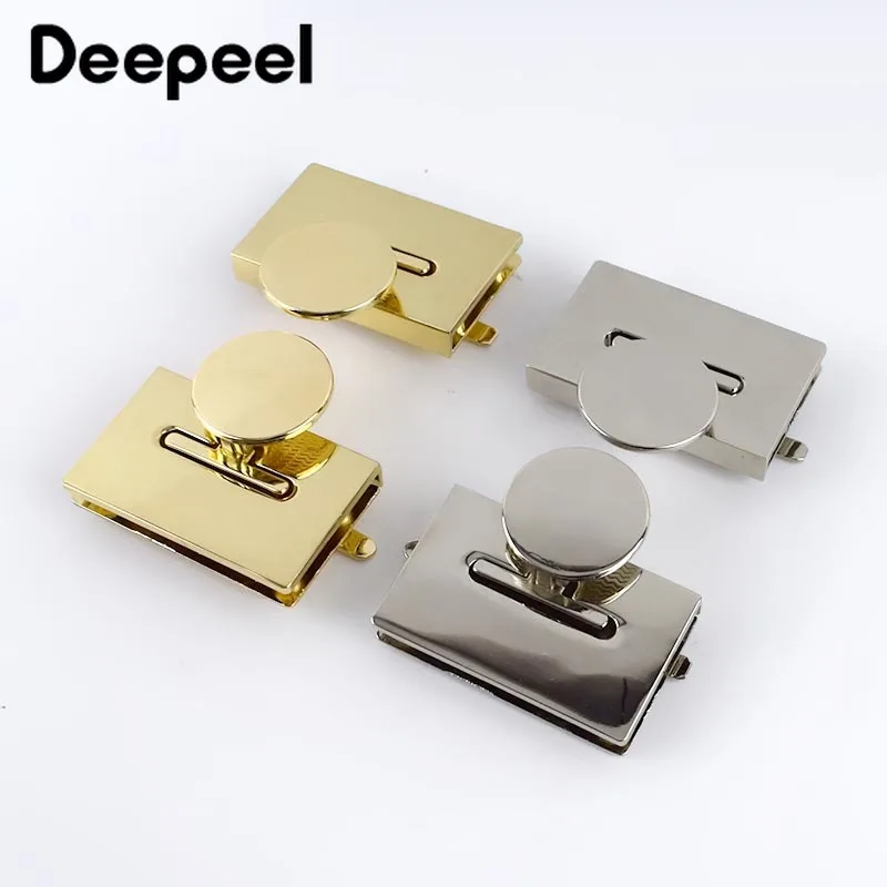 10pcs Deepeel 42x29mm Handbag Twist Turn Lock Diy Latch For Bags Metal Locks Purse Snap Clasp