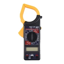 Qhtec – pince multimètre numérique DT266, testeur professionnel AC DC, écran LCD avec rétro éclairage, ammètre Portable, outils de Test Ohm