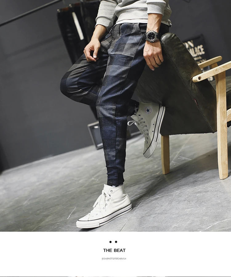 Мода Lente Losse плюс размер деним Merk Nieuwe Heren джинсы Harembroek Mid Tail повседневные Alle Match джинсы Broek kleding