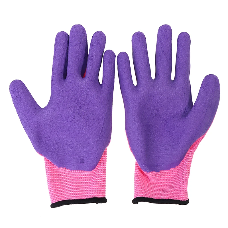 1Pair Breathable Children Gardening Gloves Durable Waterproof Toddlers  Non-slip Anti-stab Handwork Protective Gloves images - 6