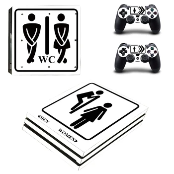 

Funny Toilet Sign Style Skin Sticker for PS4 Pro Console And Controllers Decal Vinyl Skins Cover Style 0170