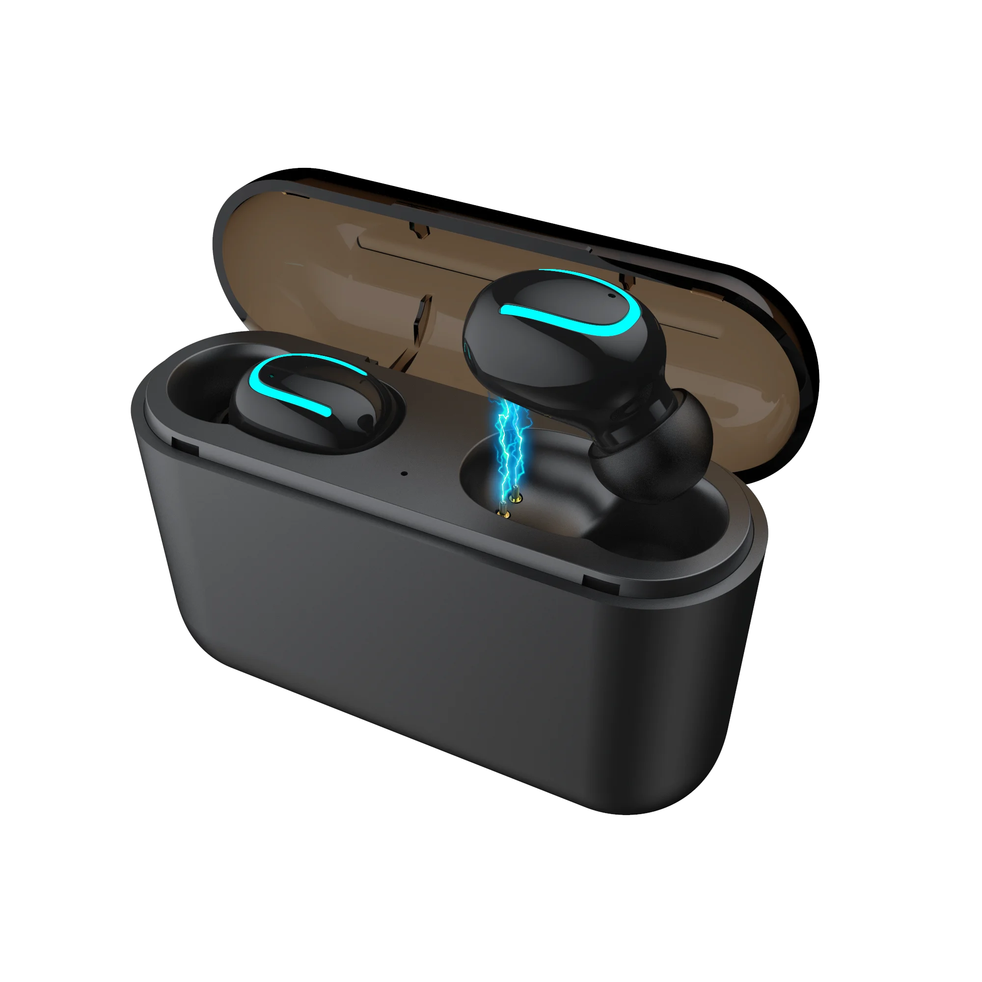 Xiaomi Новинка, сенсорная Bluetooth гарнитура с отпечатком пальца, HD стерео Беспроводная гарнитура с шумоподавлением, Беспроводная Bluetooth игровая гарнитура - Цвет: Черный