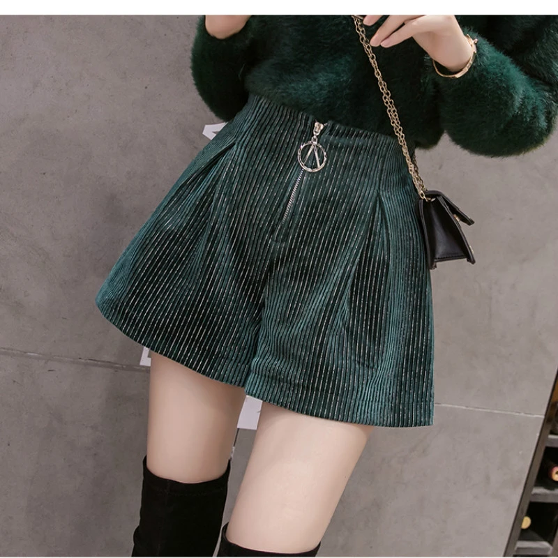 corduroy cut off shorts