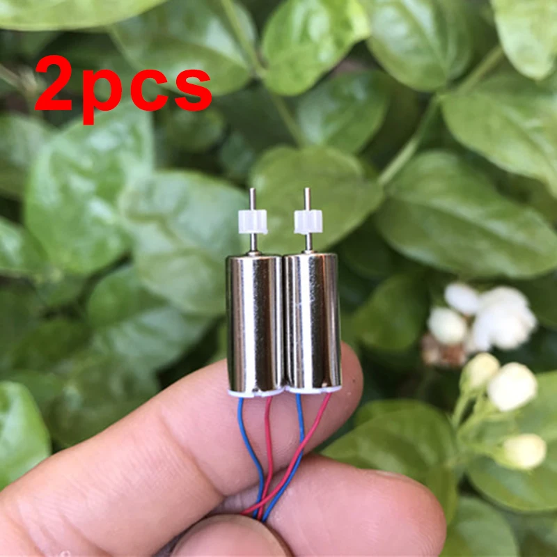 

2pcs 716 7mm*16mm Mini Coreless Motor w/ 7T Plastic Gear DC 3.7V 52000RPM High Speed Power Engine for RC Drone Aircraft HM Model