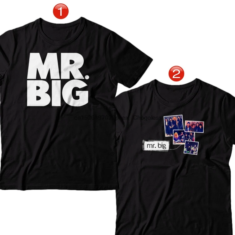 Хлопковая Футболка Mr BIG American Rock Band | Мужская одежда
