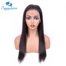 Прямые волосы, фронтальные человеческие волосы, парики для женщин, предварительно выщипанные с детскими волосами, 13*4, парик на шнурке, бразильские волосы, отбеленные узлы