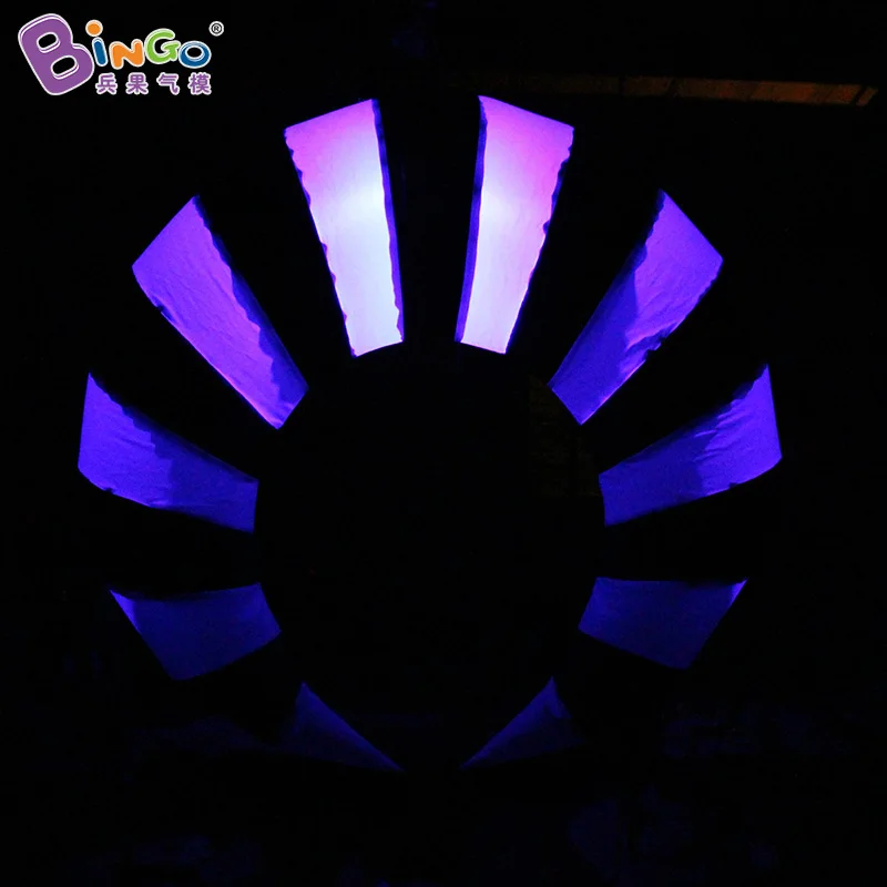 

PROMOTIONAL TOY 1.5mh inflatable lighting crescent shape LED air filled commissioned half moon decoration night lamp toy