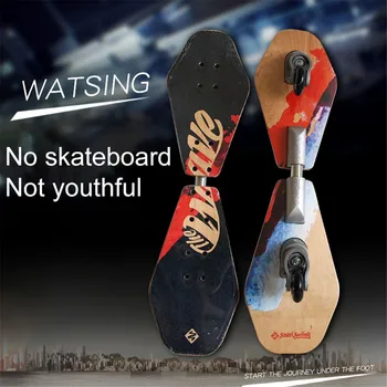 

Skateboard Two Wheels Children Adult Beginners Board Youth Swing Scooter Longboard Maple Skateboard Alloy Roller Skate Board