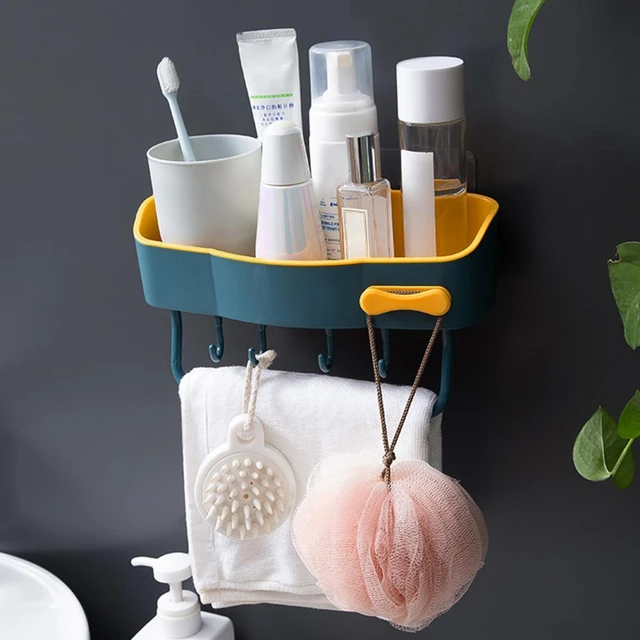 Shower Caddy Plastic Drain Rack Multi Wall-Mounted Purpose Bathroom Storage  Shelf Self-Adhesive Shower Organizer Supplies - AliExpress