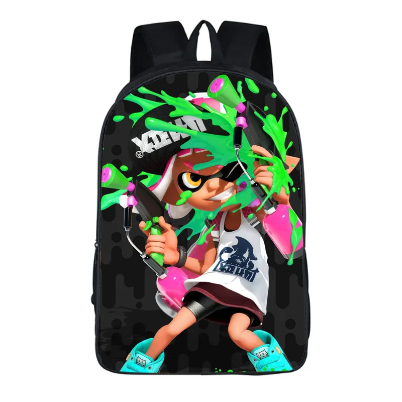 16 дюймов Splatoon 2 Рюкзаки для подростков повседневные мужские женские дорожные школьные сумки Splatoon сумки для детей подарок на день рождения