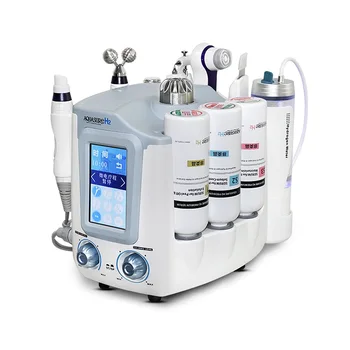

2020 New Arrival 6 in 1 multifunction H2O2 hydrogen oxygen small bubble facial machine for beauty salon and home use