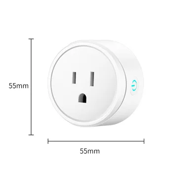 

Wifi Smart Socket Mobile Phone Switch Timing Plug Voice Control American standard European supports Alexa \IFTTT