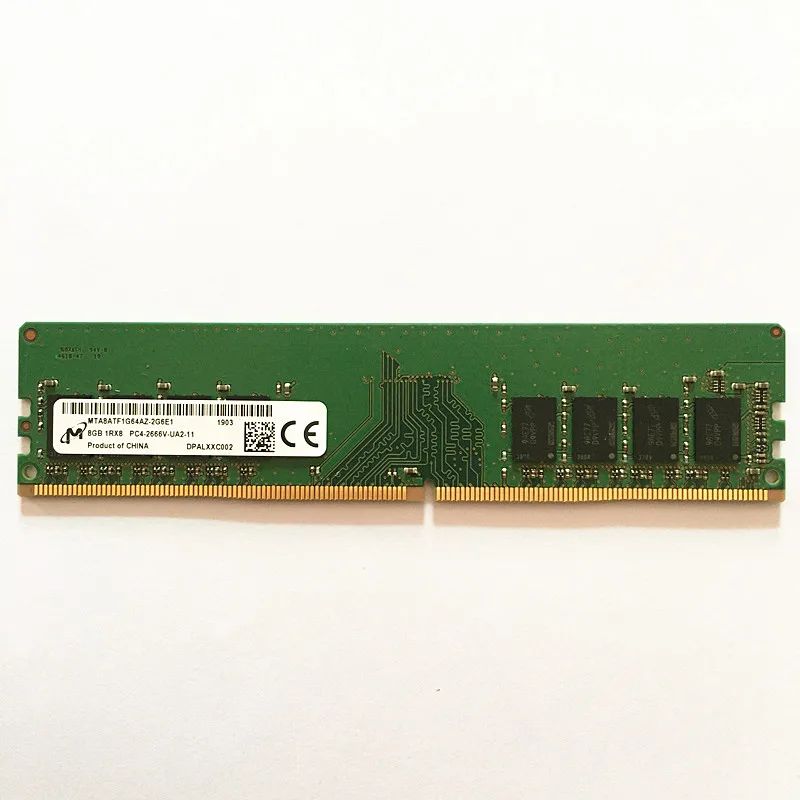 Micron DDR4 RAM 8GB 2666MHz Desktop Memory DDR4 8GB 1RX8 PC4-2666V