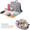 Soboba Solid Diaper Bag Fashion Waterproof Multi-functional Diaper Backpack Nursing Changing Bag for Baby Large Stylish Bag 3