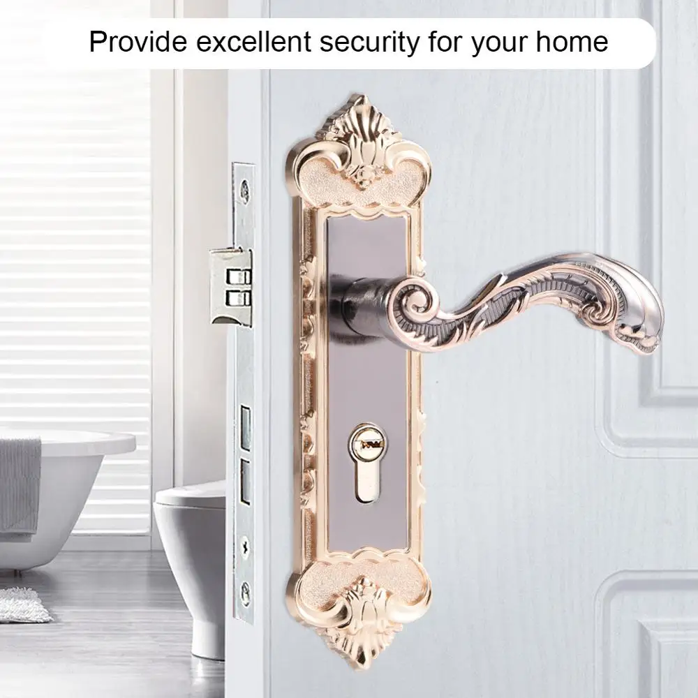 

European style Retro Aluminum Alloy Vintage Door Lock Interior Anti-theft Room smart Door Lock serrure de porte cerradura puerta