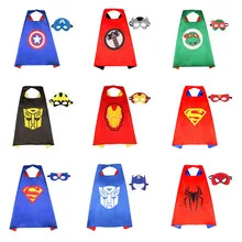 Детский Герой Супермен, накидка, детская одежда-накидка для мальчиков, детский праздничный костюм на Хэллоуин, Герой Супермен, одежда