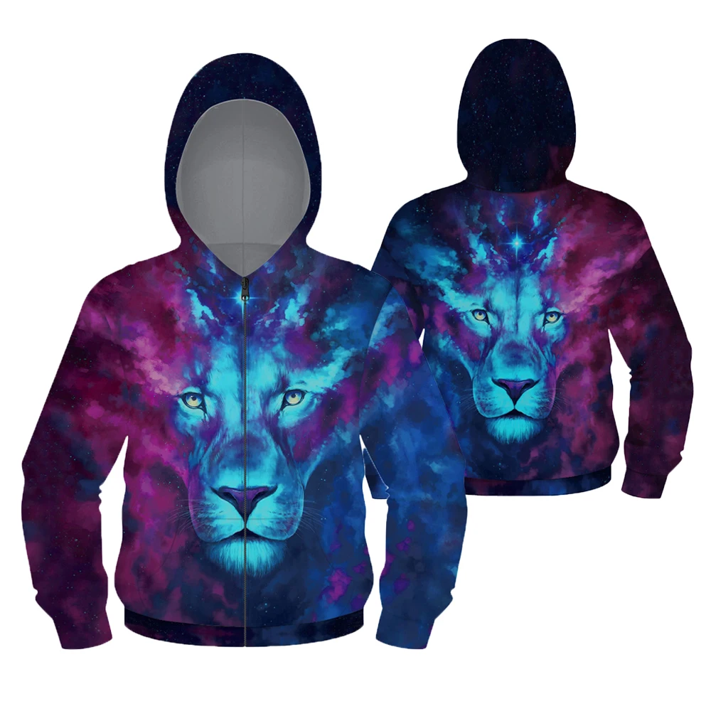 

3D Wolf Boys Hoodies Coat High quality Stereoscopic pattern Sweatshirt For Boys Autumn Kids Jacket Spiderman Children Clothing