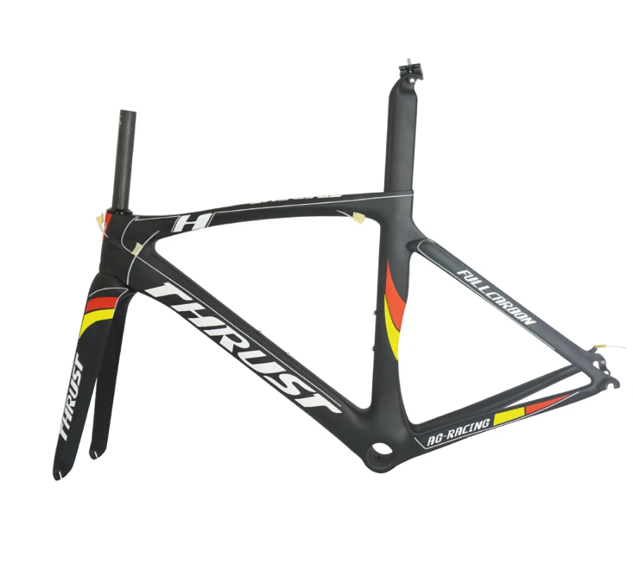 Flash Deal THRUST Carbon Fiber Road Frame 49 52 54 56 58 Di2 Mechanical Racing Bike Carbon Road Frame with Fork Seatpost Headset Road Bike 0