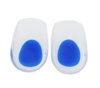 

1 Pair Silicone Gel Insoles Massaging Heel Cushion Foot Care Pads For Shoes Pain Relief Heel Cup For Plantar Calcaneal Achilles