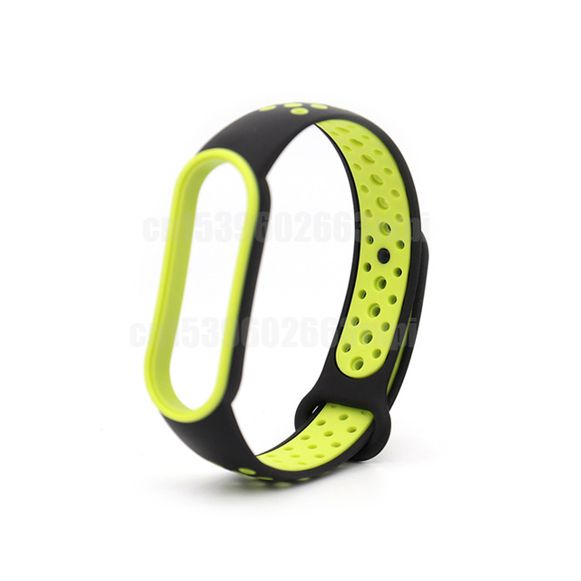 For Xiaomi Mi Band 3 4 5 6 Two-Color Watch Band Wristband Silicone Miband Smart Silicone Bracelet Mi3 M4 M5 Mi6 Glass Film