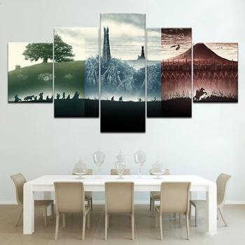 

Lord of the rings Movie 5 Piece diamond painting full square round 3d Drawing diamond Embroidery icons Children's diamond mosaic