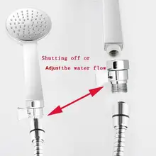 Душевой запорный клапан G1/2in, душевая головка, контроль потока, запорный клапан, водосберегающий клапан, подача душа