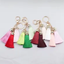 Южная Корея Admiralty 3 головы вискоза кисточки мульти-цветной брелок милый двойной цвет сумка автомобиль Кролик волосы мяч кулон