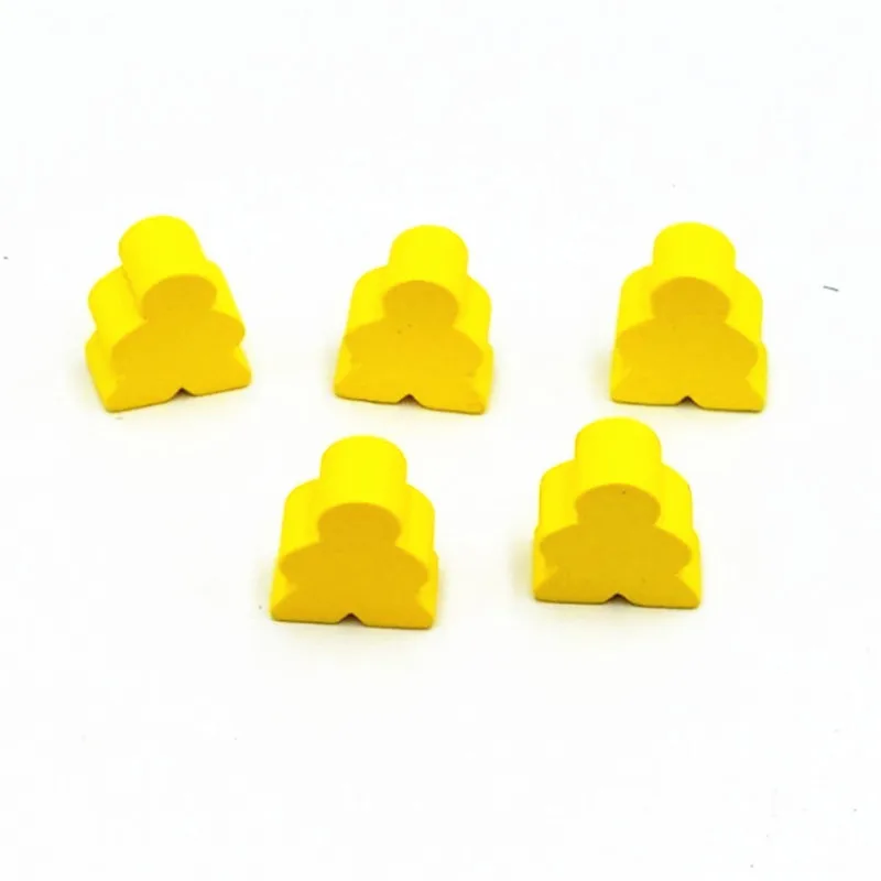 10PCS with 1 wood Dice Big Wooden Humanoid Big meeples Chess