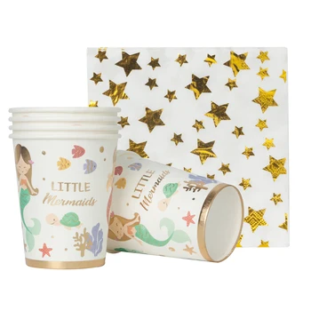 

Mermaid Birthday Party Supplies Decorations Kit Favors Disposable Party Ware For Kids Happy Birthday Party Baby Shower