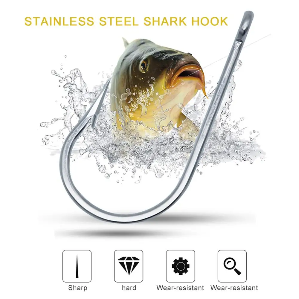 7731 20/0 Stainless Steel Fishing Hooks Sea Big Game Shark Fish