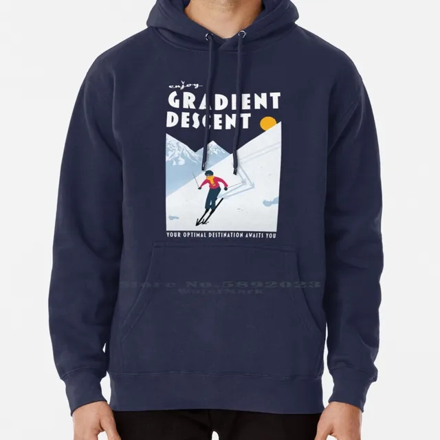 Enjoy Gradient Descent Hoodie Sweater 6xl Cotton Ml Machine Learning Computer Science Data Science Statistics Programming Deep