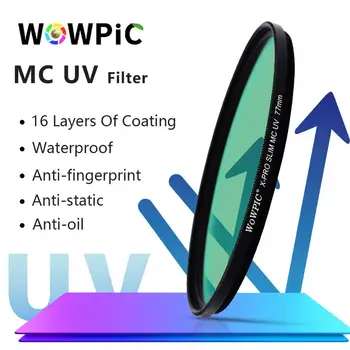 

86mm 95mm MC UV Filter WOWPIC Super Slim Green Muticoating 16 layers Lens Protector Camera Filter for Canon Nikon DSLR Camera