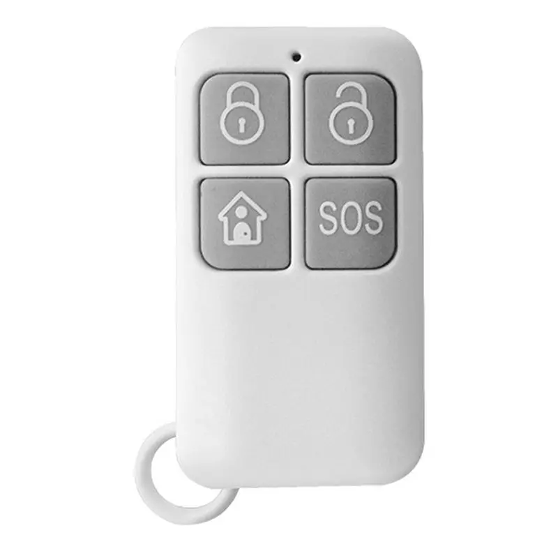 

Smart Home Burglar Alarm Accessories 433Mhz Wireless Remote Control 4 Key Remote Control