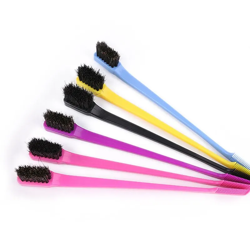 Double Sided Eyebrow Brush Comb Edge Control Brush Comb Hair Gel Smooth Natural Look Choose Makeup Tools