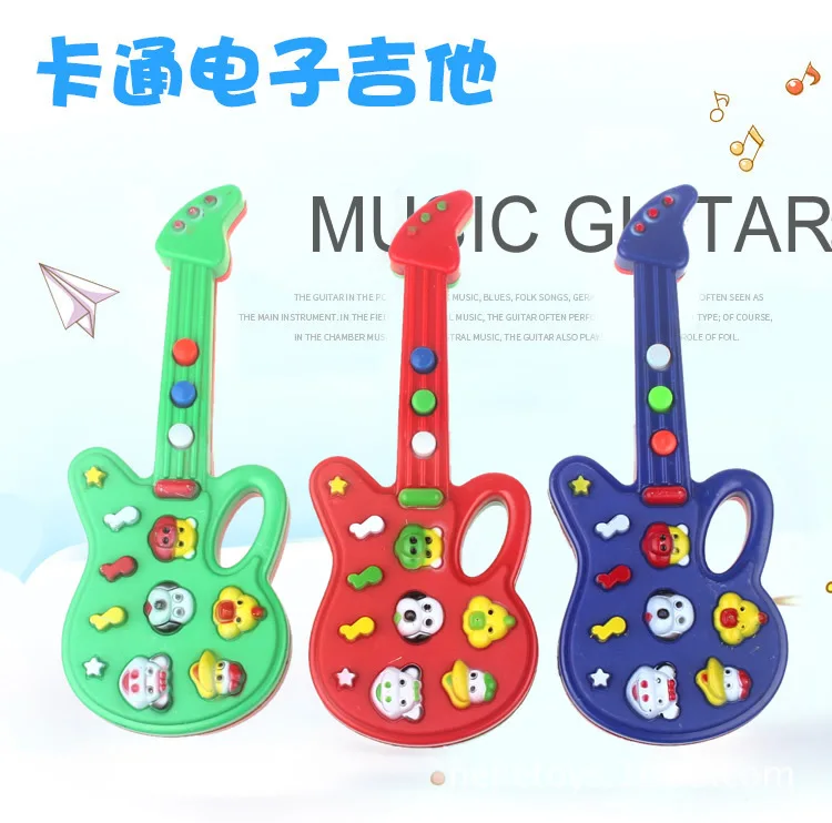 Multi-functional Cartoon Animal Music Electronic Guitar with 12 Nursery Rhymes Toys for Children And Infants