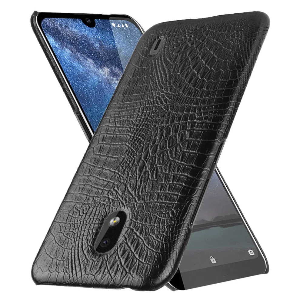 Чехол из искусственной кожи с текстурой крокодиловой для Nokia lumia 2 | Мобильные