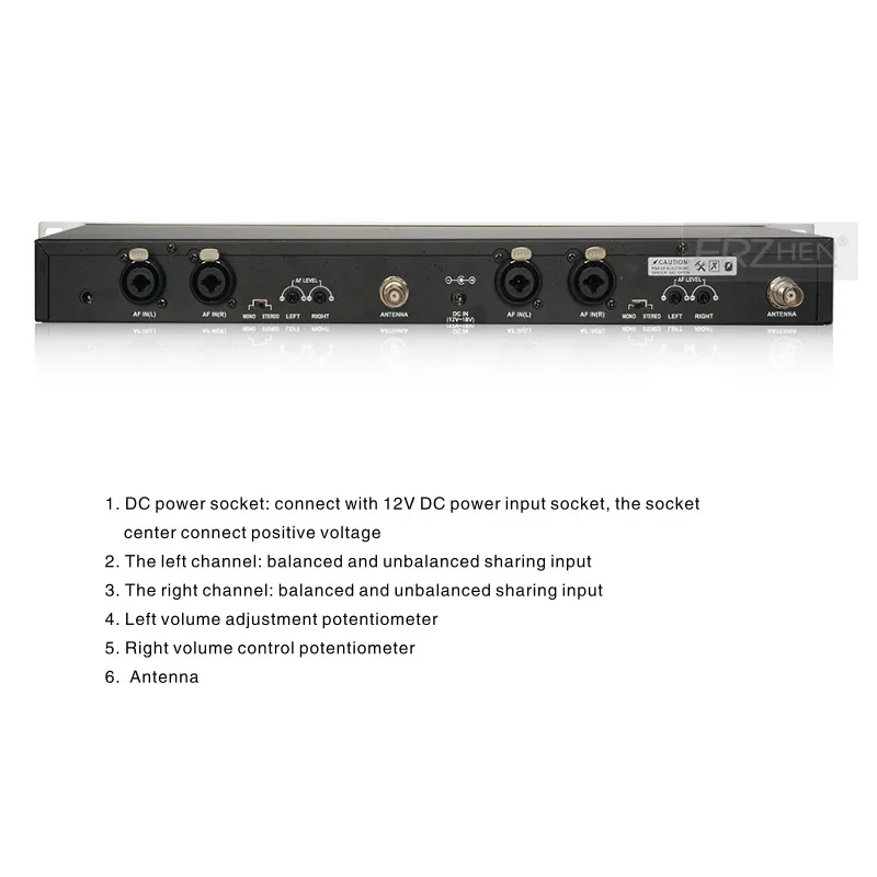 Wireless In Ear Monitor System UHF Double