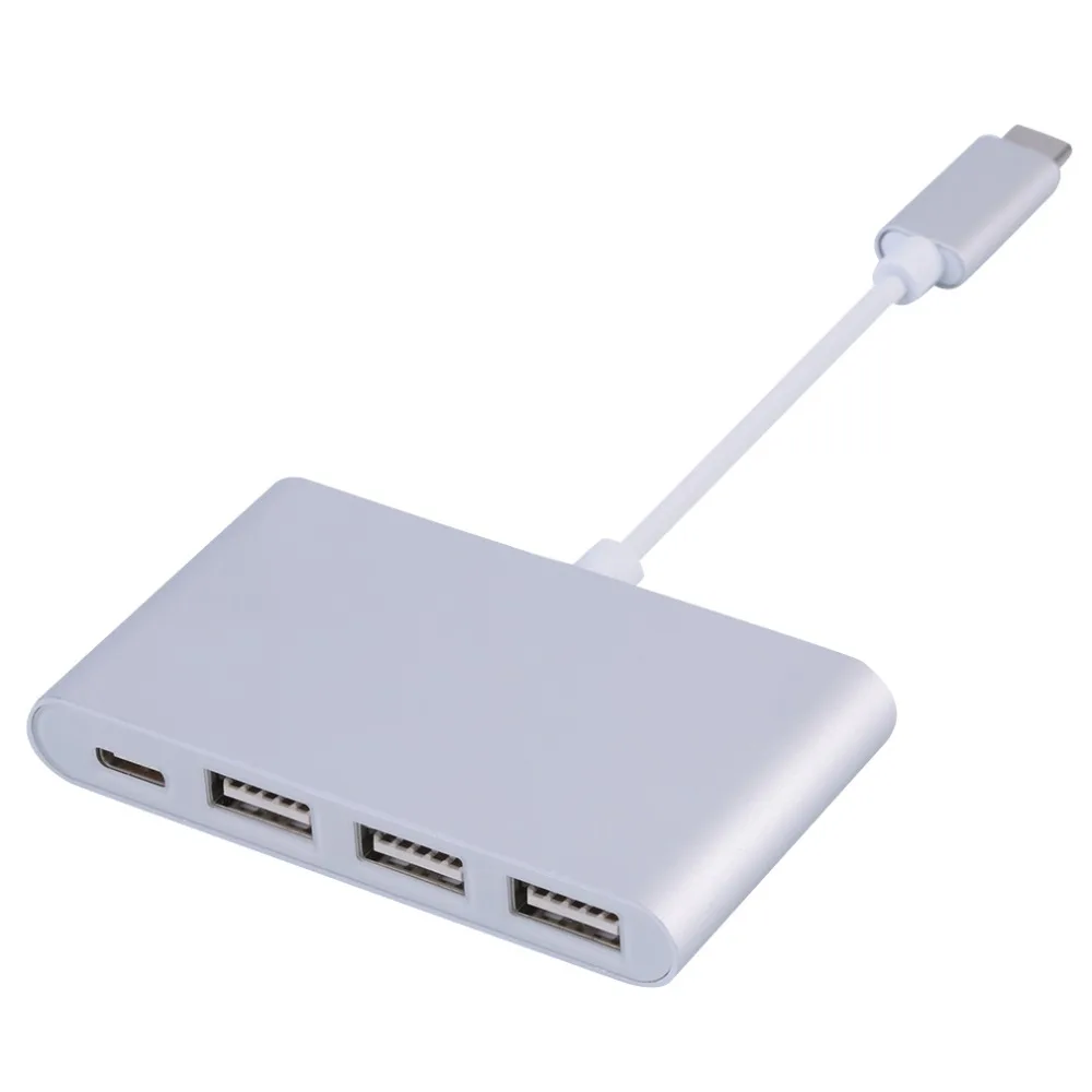 Новые Тип C USB-C до 4-Порты и разъёмы док-станция USB 2,0 адаптер 5 Гбит/с для Apple Macbook невмешательства дизайн Plug and Play