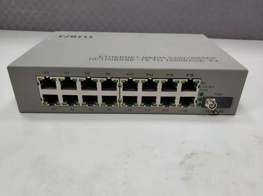 MST1000MS-16 Gigabit Ethernet Media Converter 10/100Base-Tx to 1000Base-Fx Single Mode Dual Fiber SC 20KM 1310nm FTTH device | Мобильные