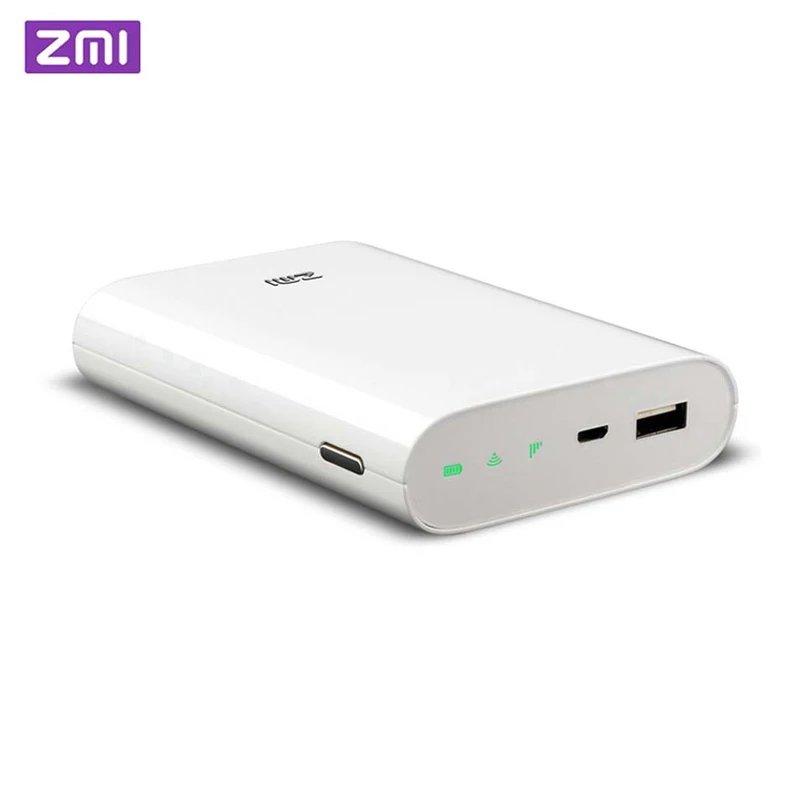 Xiaomi оригинальный ZMI 4G Wi Fi роутер 7800 мАч Внешний аккумулятор 3G беспроводной