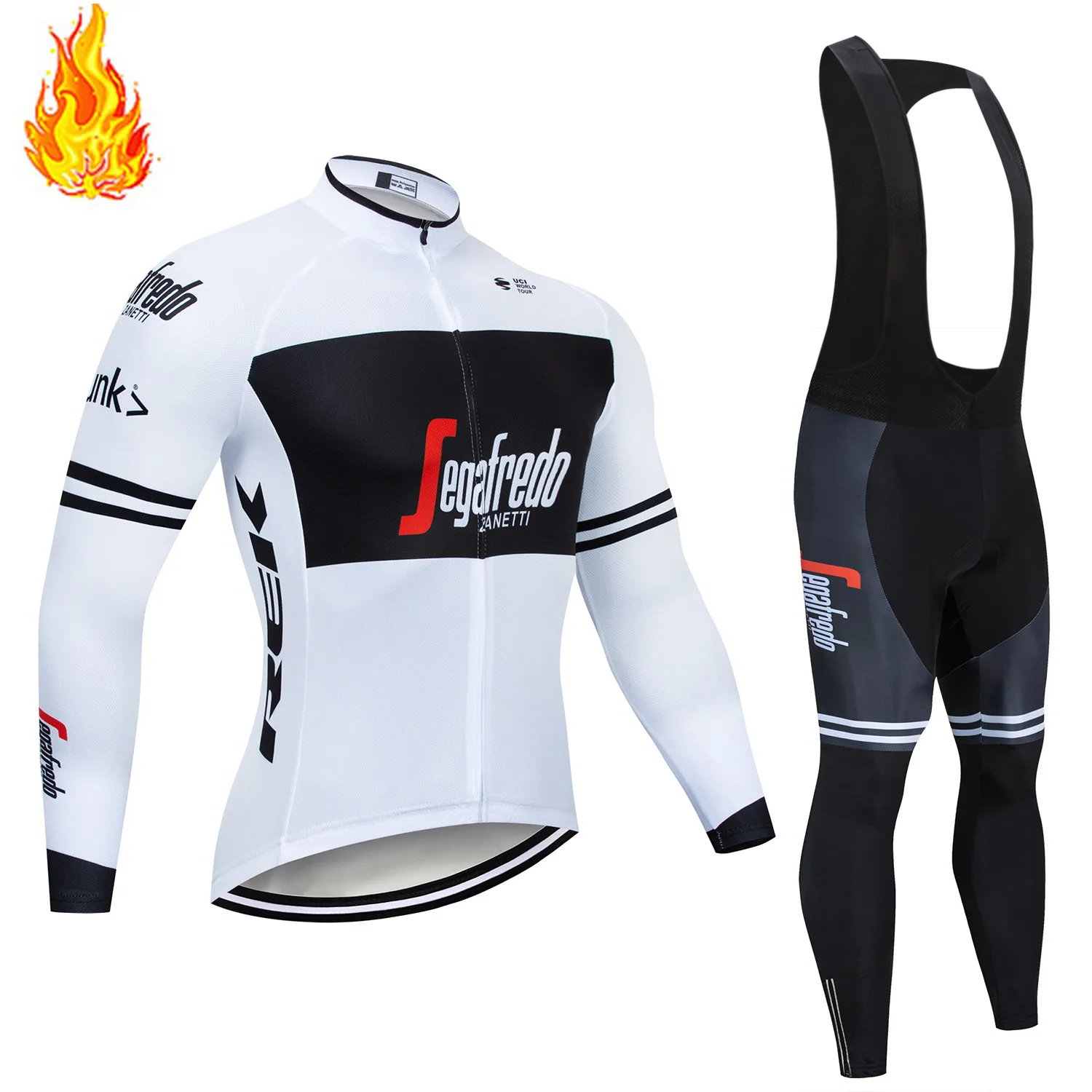 Треккинг SEGAFREDO зимний теплый флисовый комплект Джерси для велоспорта термальная одежда для велоспорта Mtb Одежда для верховой езды Ropa Ciclismo - Цвет: 5