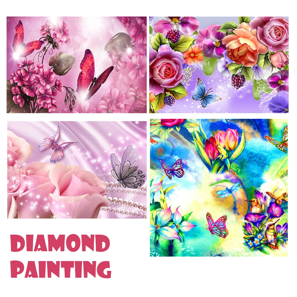 5D DIY Full Drill Round Diamond Painting Cross Stitch Embroidery Mosaic Kit Home 