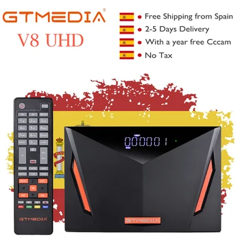 

New Arrival GTMEDIA V8 UHD DVB-S2 Recepter CA card slot built in wifi H.265 GTmedia v8 nova freesat v9 super no app included
