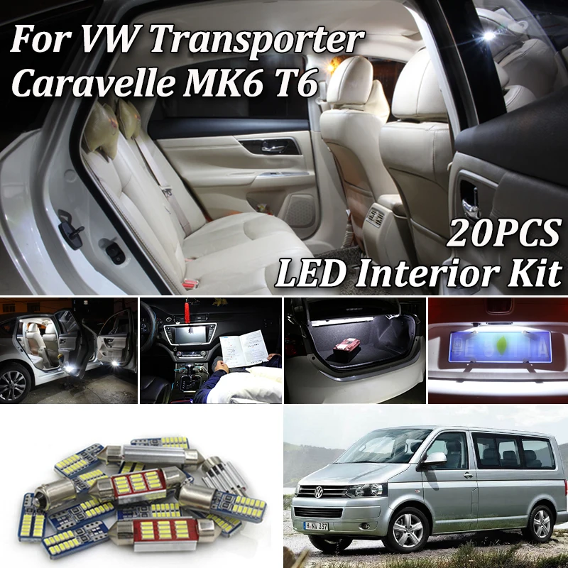 20pcs LED Interior reading dome Lights bulb Kit for Volkswagen