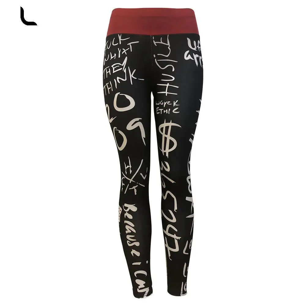 

New High-quality Women's Gym Black Heart Shape High Waist Sport Leggings Yoga Pants Running Pants For Female Wholesale