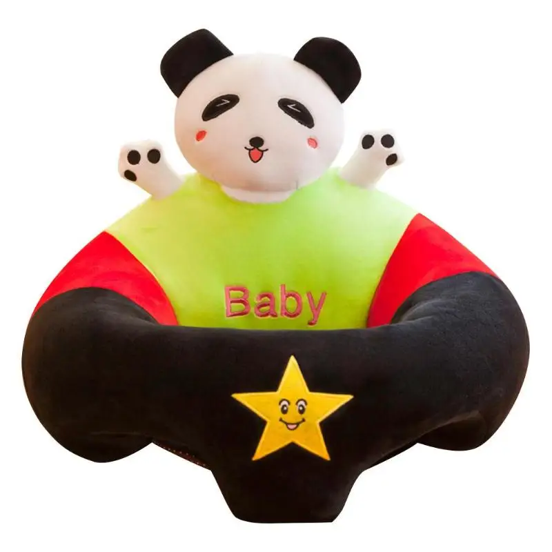 panda Без наполнения Дети Сидят Обучения стул мультфильм анти-осень удобный детский диван крышка Упаковка: мешок из поп и транспортировки - Цвет: panda