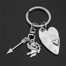 Европейский и американский Рюкзак Кулон Купидон сердце форма стрелка День Святого Валентина подарок влюбленных брелоки для пар