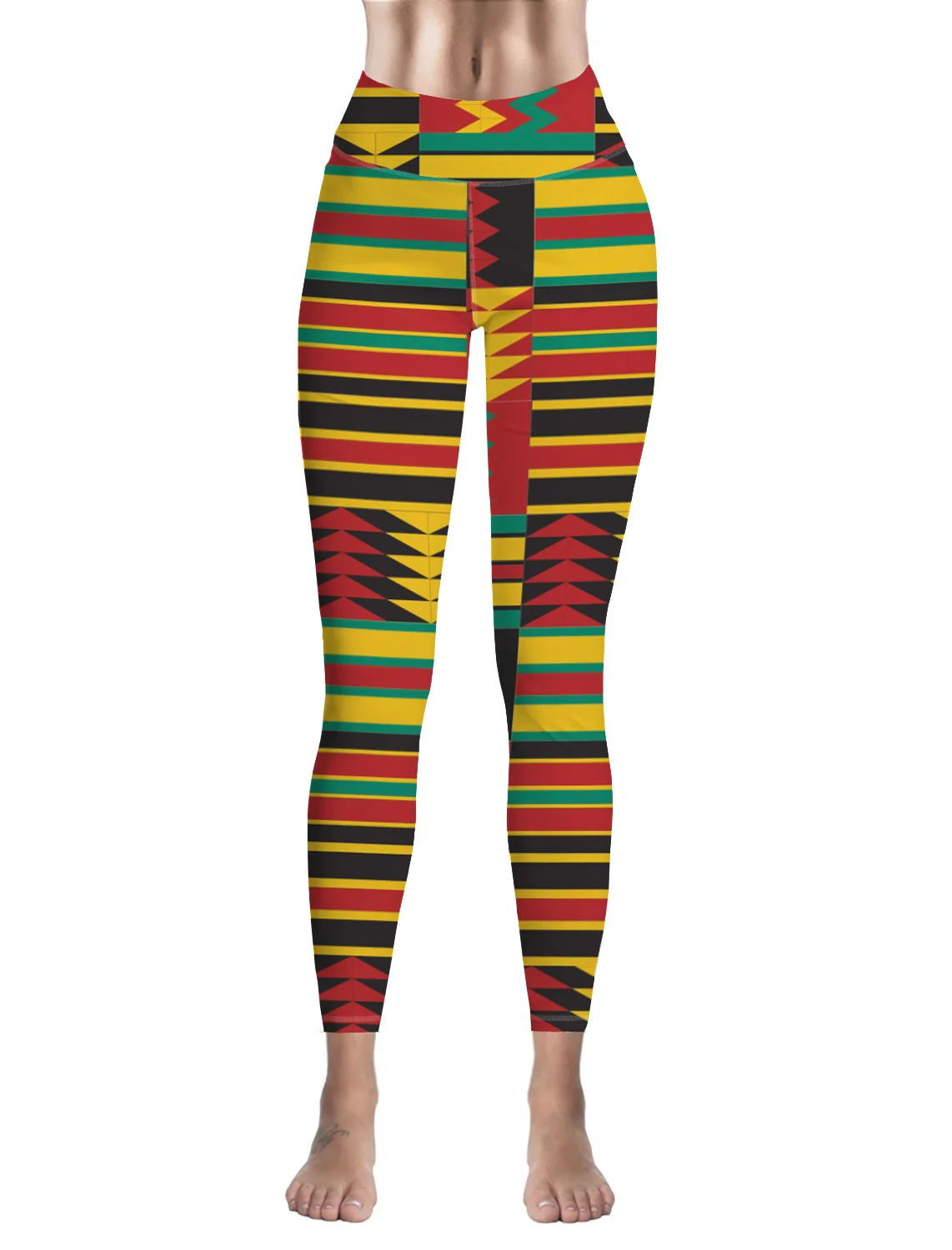 African Pattern Ethnic Casual Leggings Women Fitness Pants Women Legins