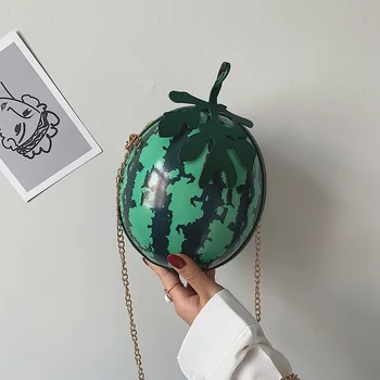 

Herald Fashion Small Women Messenger Bag Watermelon Shape Quality Leather Female Shoulder Bag Mini Ladies' Crossbody Bags Sac